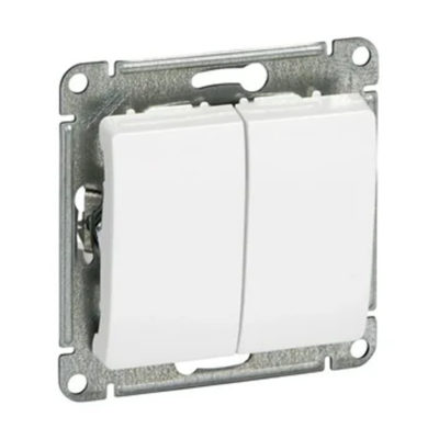 Выключатель 2-кл. ATLASDESIGN 5А белый