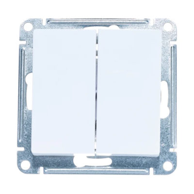 Переключатель 2-кл. ATLASDESIGN 6А белый