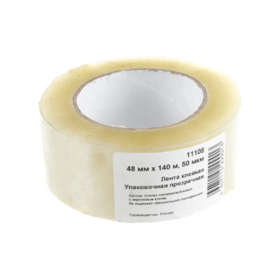 Скотч прозрачный усиленный 50 мкр. 48мм*140м