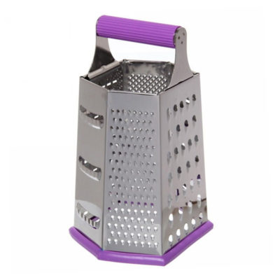 Терка кухонная 6 граней фиолетовая
