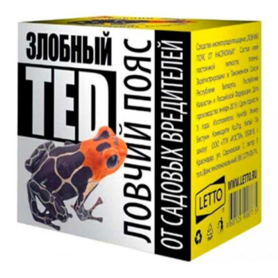 Ловчий пояс "Злобный ТЭД" от сад.вредителей 5 м