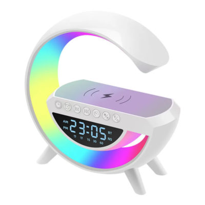 Беспроводное з/у 4 в 1 15W USB Type-C 9V/2A (+муз. лампа+подставка)