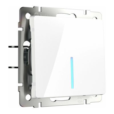 Механ. выключ. СУ 1кл. 10А с индик. белый Werkel