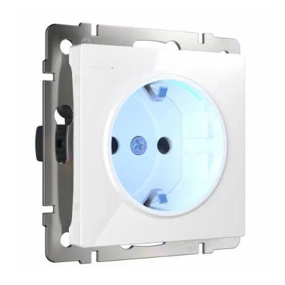 Розетка СУ 1-мест. 16А с/з с индик. Werkel