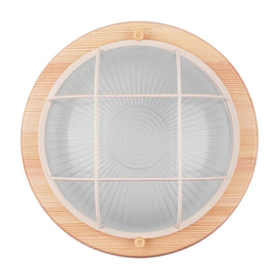 Светильник пылевлагозащтн. 60Вт сосна круг. с реш.