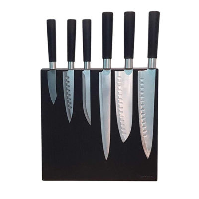Набор ножей  6пр. на пласт. Мрамор. подставке нержав. DANIKS YW-A23