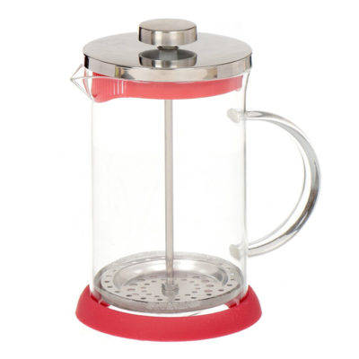 Чайник заварной 600мл. (френч-пресс) стекло-металл силикон