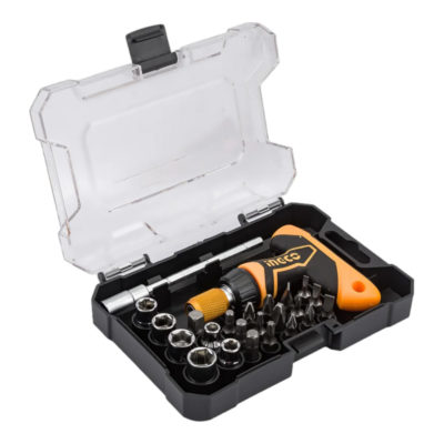 Набор: т-обр. отвертка + 24 насадок INECO HKSDB0188