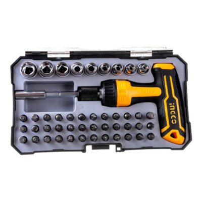 Набор: т-обр. отвертка + 47 насадок INECO HKSDB0478