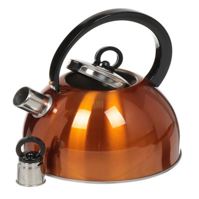 Чайник нерж 3 л со свистком бронзовый индукция