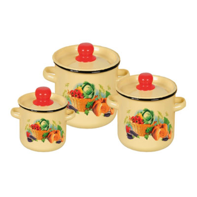 Набор посуды эмалиров. Грациозный 6 предм.
