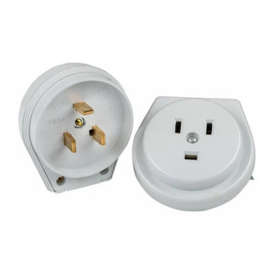 Разъем д/электроплит СУ РШ-ВШ 32А 250В 2Р+РЕ белый