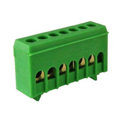 Шина "N" нулевая в изоляторе на DIN-рейку 6*9 7 групп