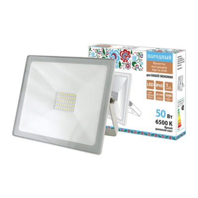 Прожектор светодиодный 50Вт 6500К  IP65 белый НародныйTDM SQ0336-0273