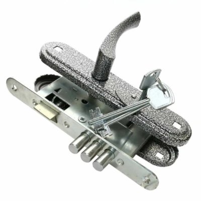 Замок врезной Зенит ЗВ9-4.2 серебро