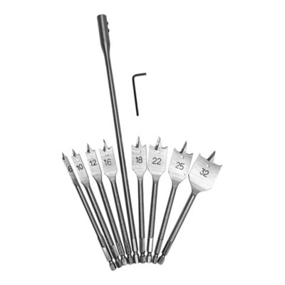 Набор перьевых сверел с удлинителем 300мм VERTEXTOOLS