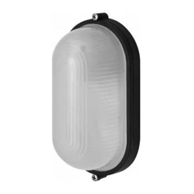 Светильник пылевлагозащ. 60 Вт овал (черн)