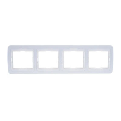 Рамка 4-м СУ горизонтальная белая Валери UNIVersal