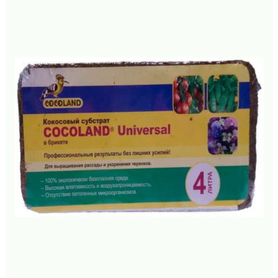 Кокосовый субстрат универсал (брикет) 4 л