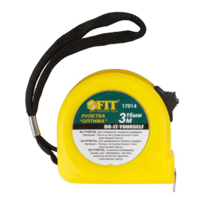 Рулетка желтая 3м.