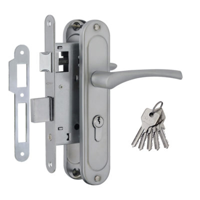 Замок врезной 94-62 мм (мат.хром) Нора-М