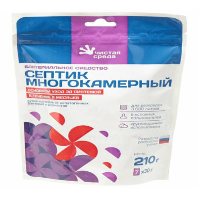 Биосостав Чистая среда многокамерн. для туалетов и септиков 7*30 г
