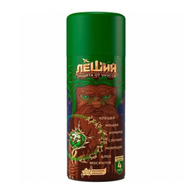 Леший Аэрозоль-репеллент от всех летающих насекомых и клещей 150мл.