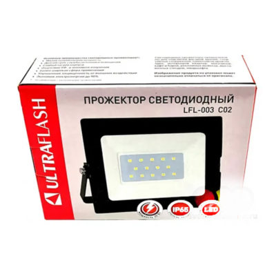 Ultraflash LFL-003 C02 Прожектор 30 Вт 6500К черный