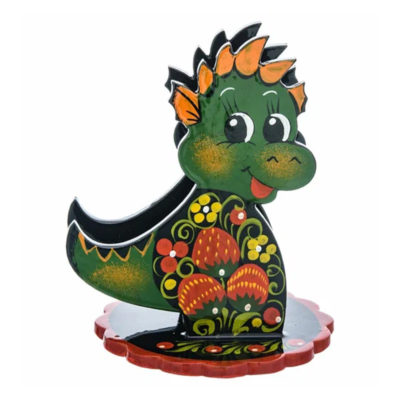 Салфетница деревянная Дракон