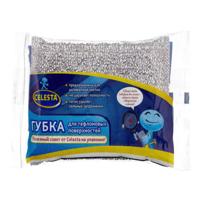 Губка металлическая для тефлона