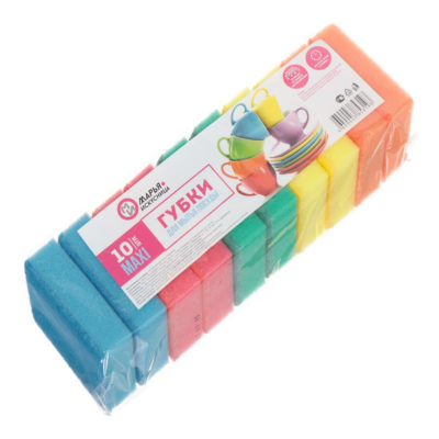 Губка для посуды Стандарт 10 шт. Марья Искусница