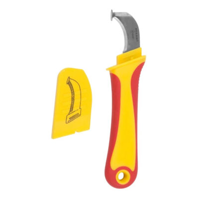 Нож монтажника нержавеющая сталь  с "пяткой" REXANT