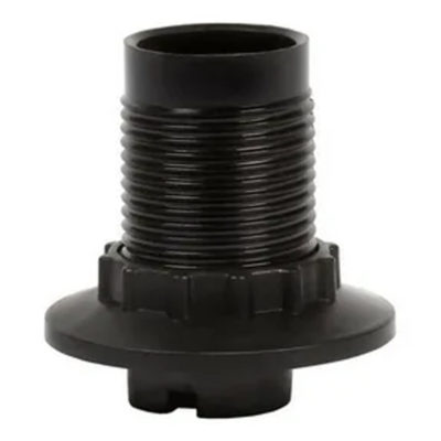 Патрон карболит с прижимным кольцом Е14 черный