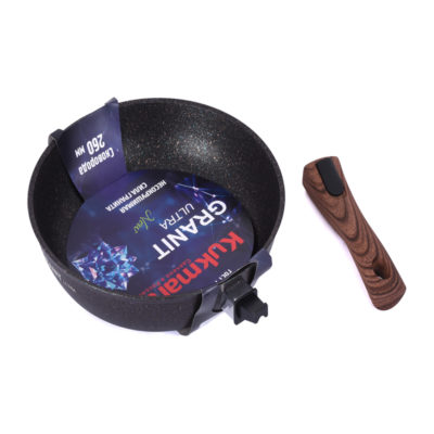 Сковорода 260*60 мм антиприг. синяя гранит ультра