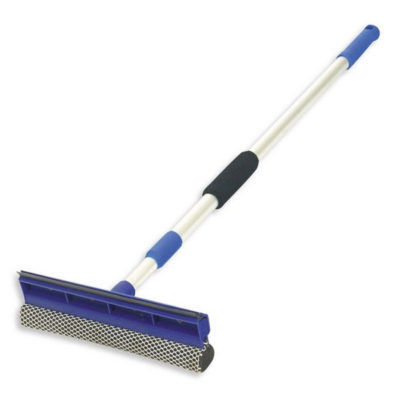 Швабра-окномойка губка+резинка черен алюм 116 см