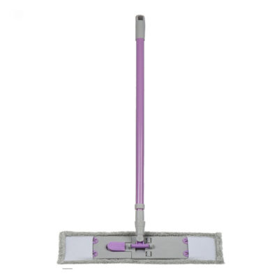 Швабра плоская микрофибра 43*14 см черен мет телескоп 130 см