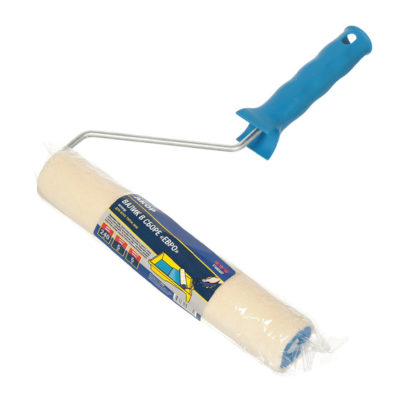 Валик полиэстр ЕВРО Велюр 240мм АКОР с бюгелем