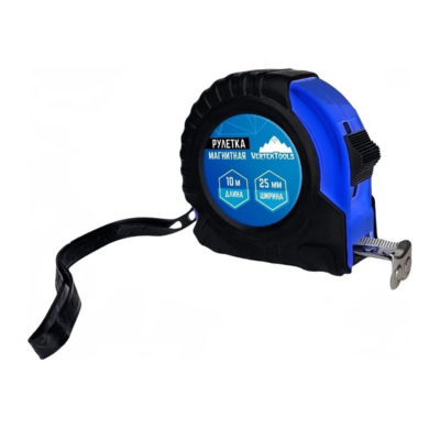 Рулетка магнитная 10м*25мм VERTEXTOOLS