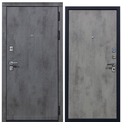 Дверь 860 Правая БОСТОН 7.5 см Бетон Снежный Царга