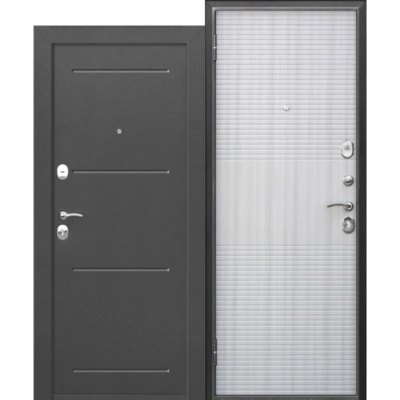 Дверь 860 Левая ГАРДА 7.5 см Дуб Неаполь Грей Серебро