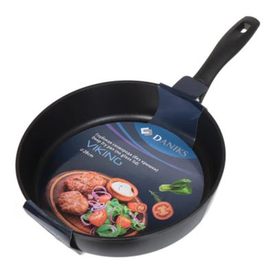 Сковорода ВИКИНГ 280мм ГЛУБОКАЯ антипригар покр без крышки
