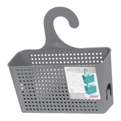 Контейнер-органайзер 26*24*9 см подвесной серый Лофт