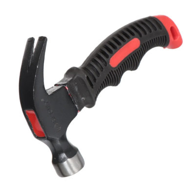 Молоток-гвоздодер 225 г МИНИ фиберглас.ручка BARTEX