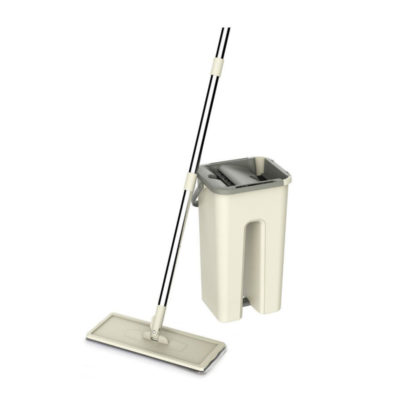 Швабра МОП-Комплект (ведро овал с отжим + швабра с насадкой) EK-405