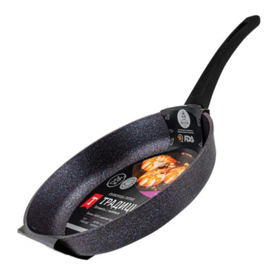 Сковорода 260мм антиприг МЕРЦАНИЕ синий сапфир без крышки " Гурман"