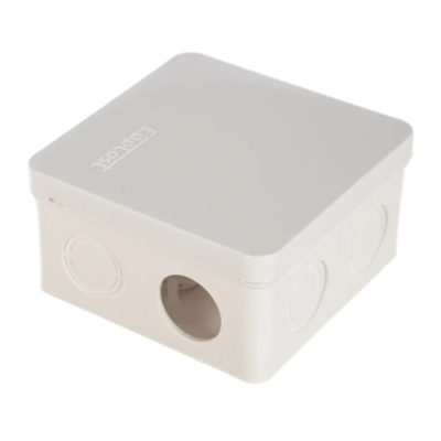 Коробка распределительная ОП 105*105*56 мм 7 выходов на винтах белая