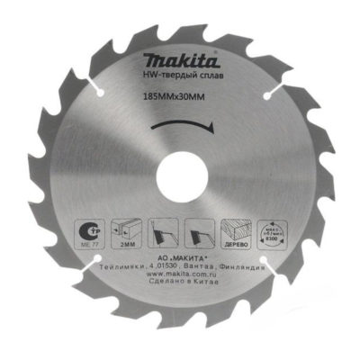 Диск пильный по дереву 185*24Т*30 MAKITA