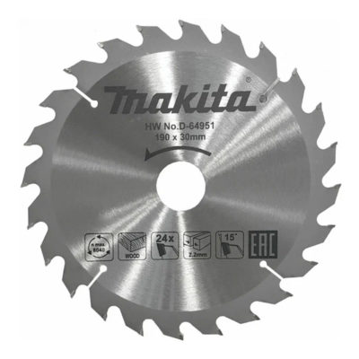 Диск пильный по дереву 190*24Т*30 MAKITA