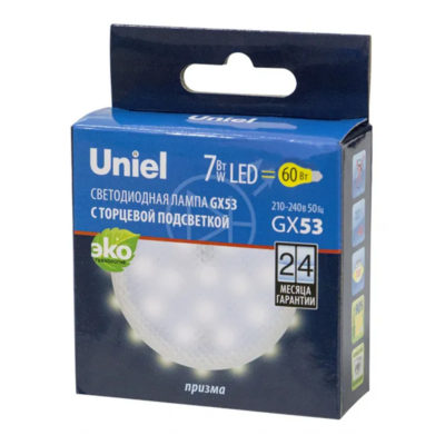 LED-GX53-7W/6500K/GX53 Лампа светодиод.