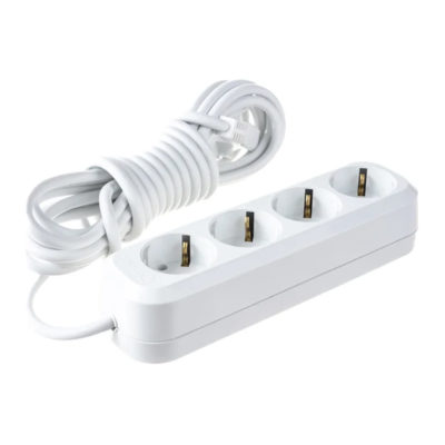 Удлинитель 4*7 м с/з с защитой от детей (ПВС 3*1) с монтажным аппаратом Makel